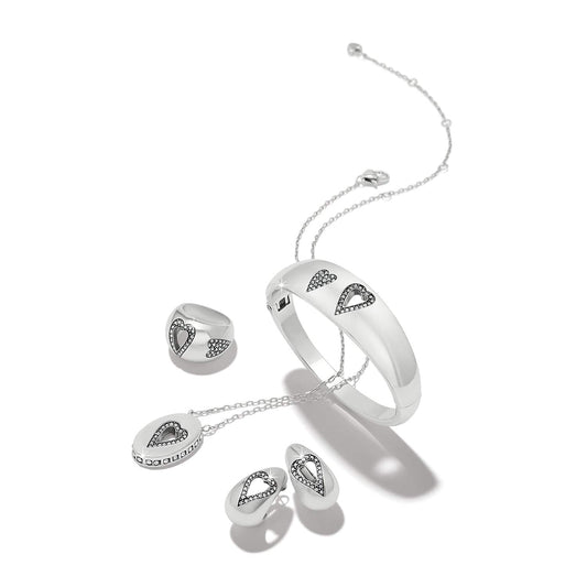 Brighton Love Messages B Simple Hoop Earrings