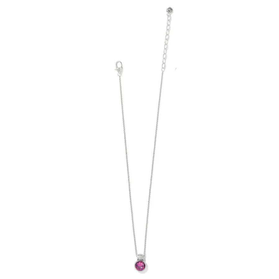 Meridian Aurora Crystal Petite Necklace in Amethyst
