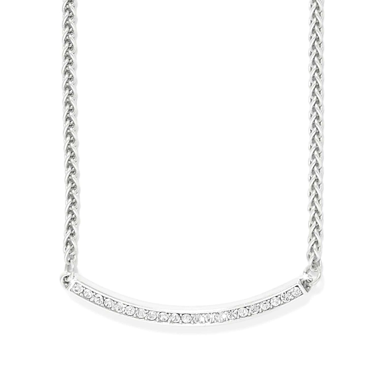 Brighton Meridian Geo Bar Silver Necklace