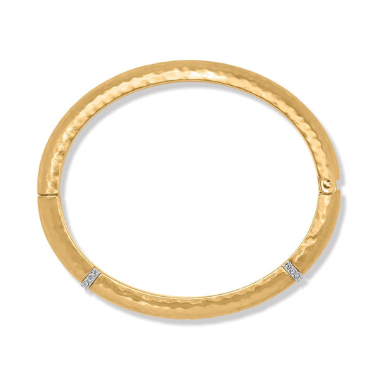 Brighton Meridian Geo Hinged Bangle