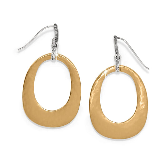 Brighton Meridian Geo Open Hoop French Wire Earrings