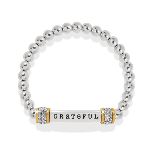 Meridian Grateful Two Tone Stretch Bracelet