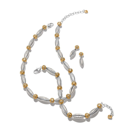 Brighton Meridian Orbit Bead Two Tone Bracelet