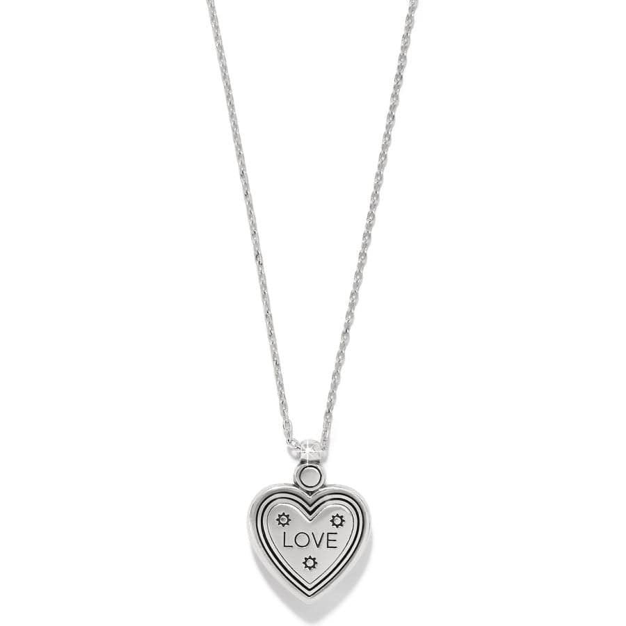 Brighton Mosaic Heart Two Tone Petite Necklace