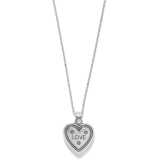 Brighton Mosaic Heart Two Tone Petite Necklace