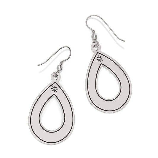 Brighton Mosaic Open Teardrop French Wire Earrings