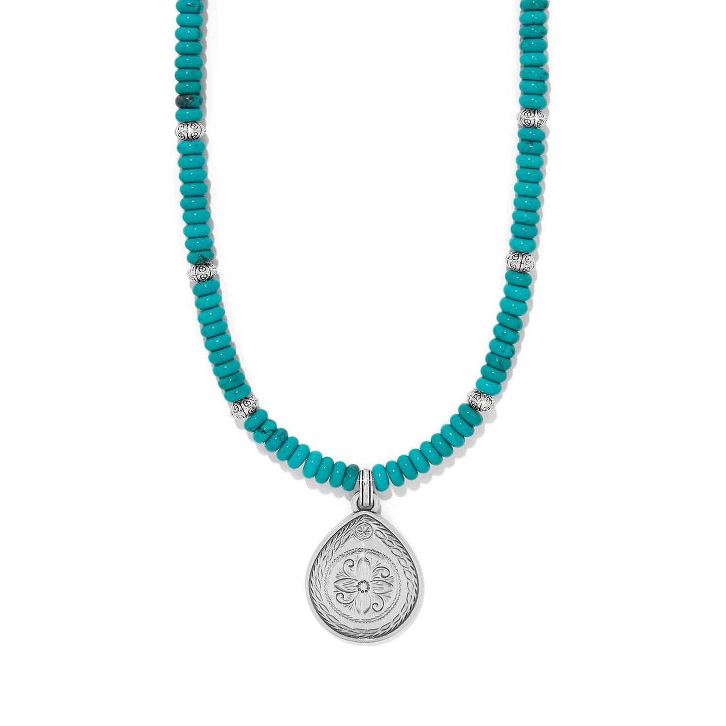 Brighton Mosaic Turquoise Teardrop Necklace