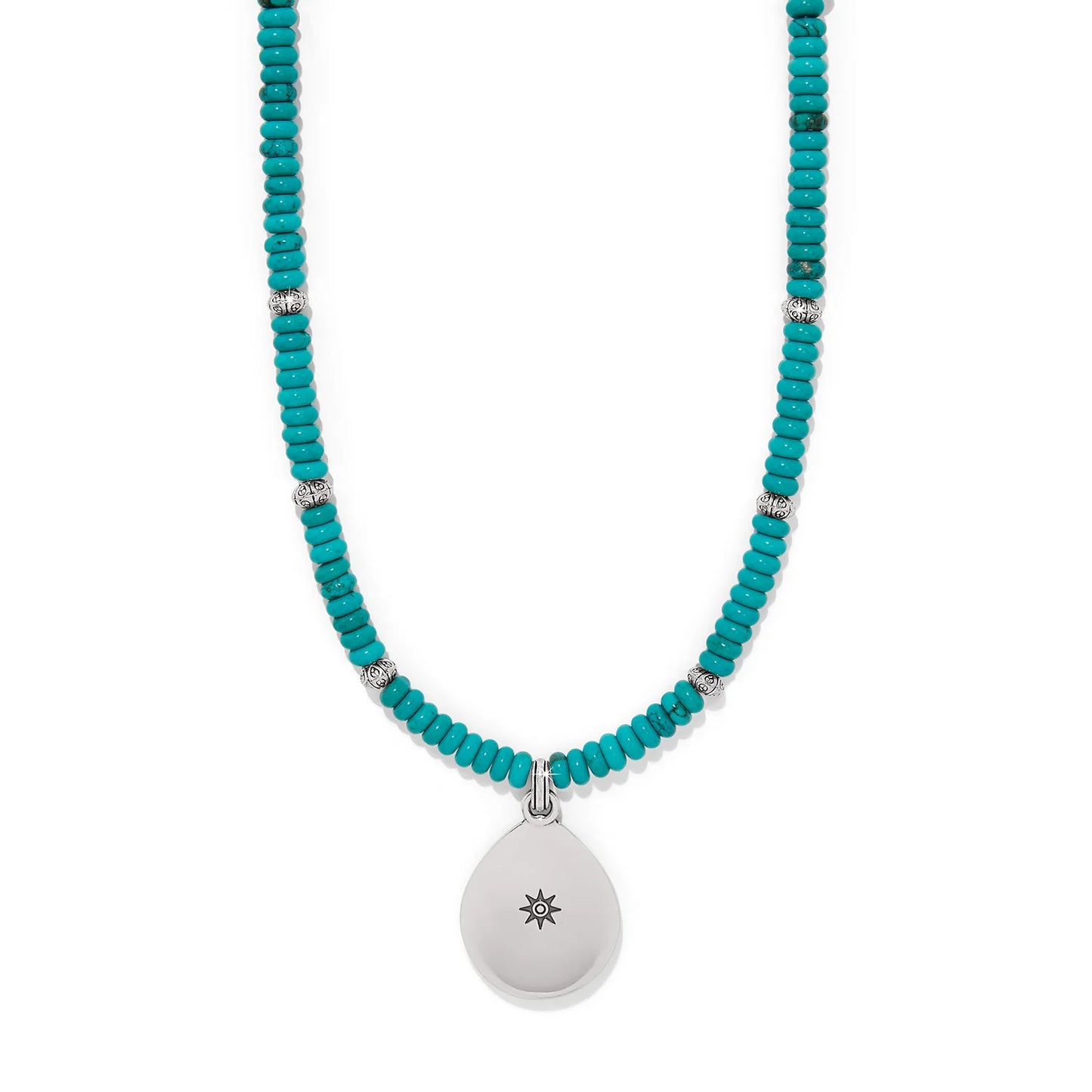 Brighton Mosaic Turquoise Teardrop Necklace