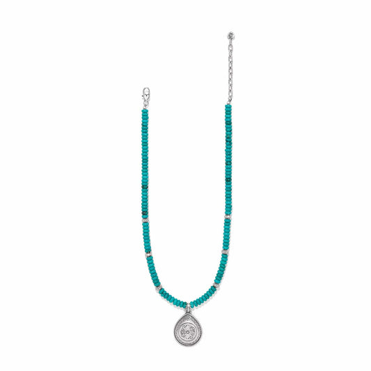 Brighton Mosaic Turquoise Teardrop Necklace
