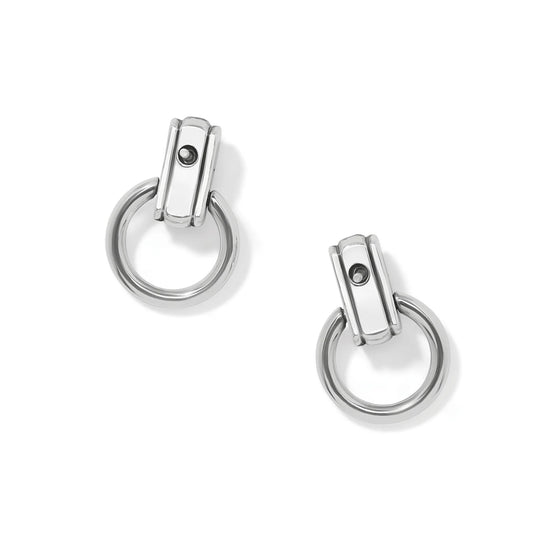 Brighton Mosaic Two Tone Mini Post Drop Earrings