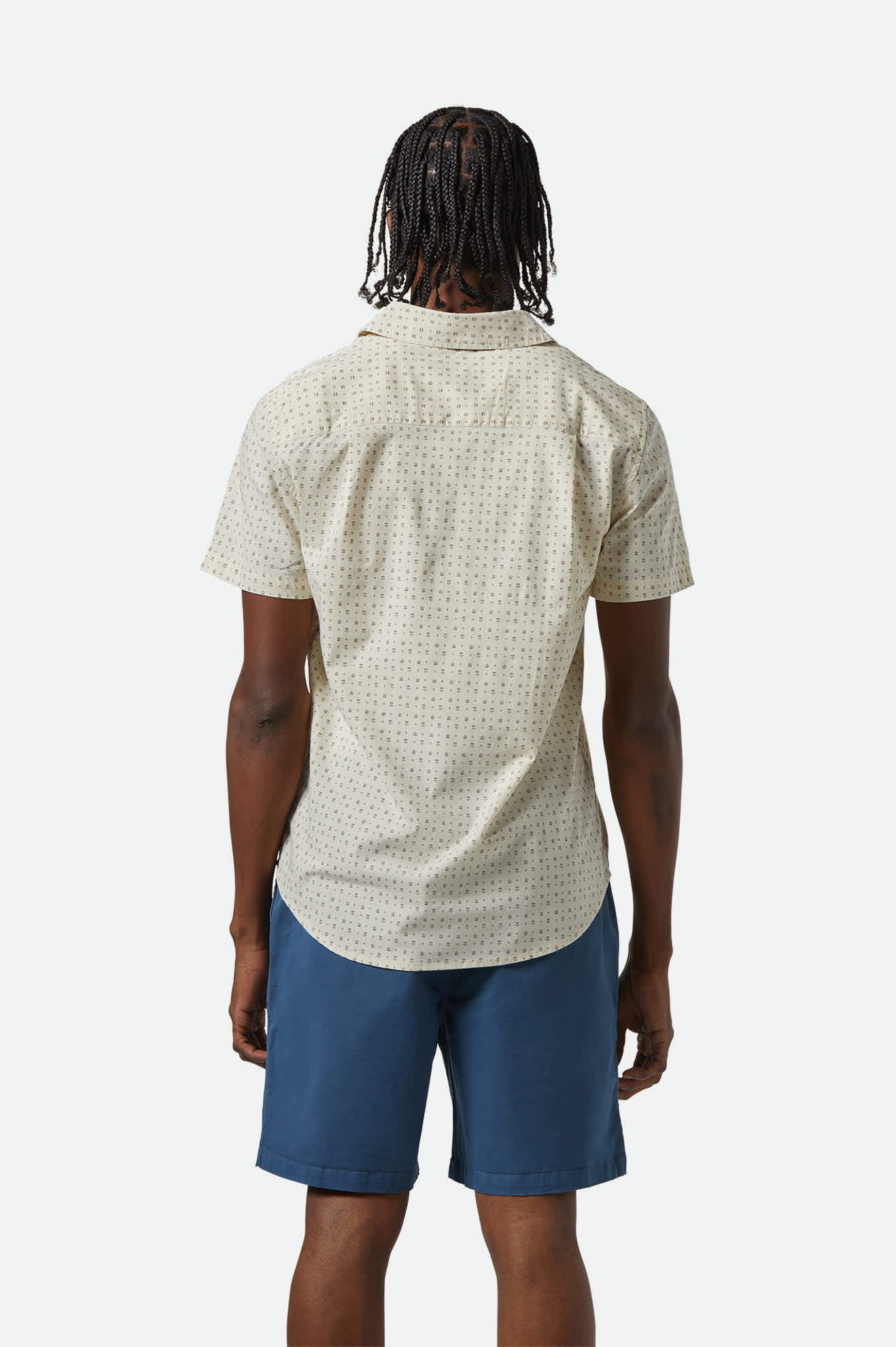 Brixton CHARTER PRINT S/S SHIRT (Ivy Green or Off White MiroFloral)