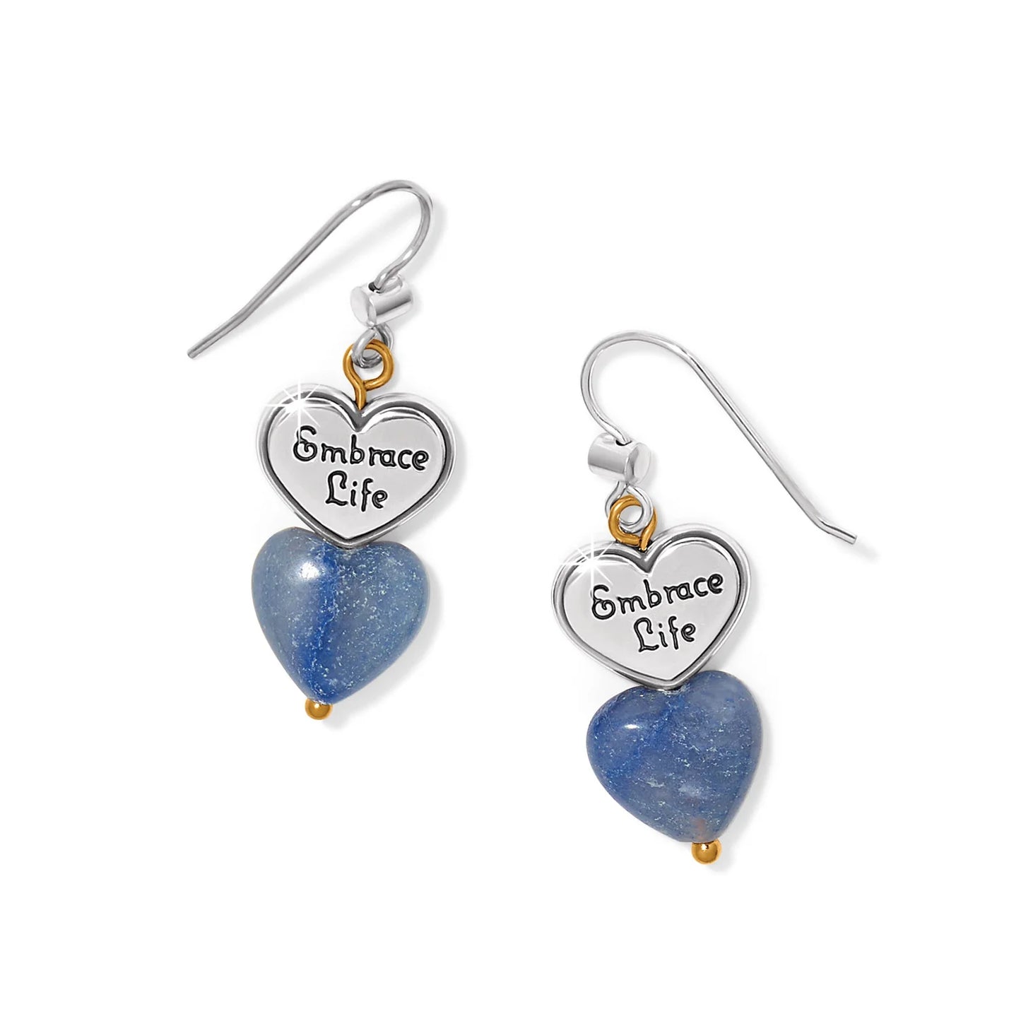 Brighton One Heart Duo Heart French Wire Earrings