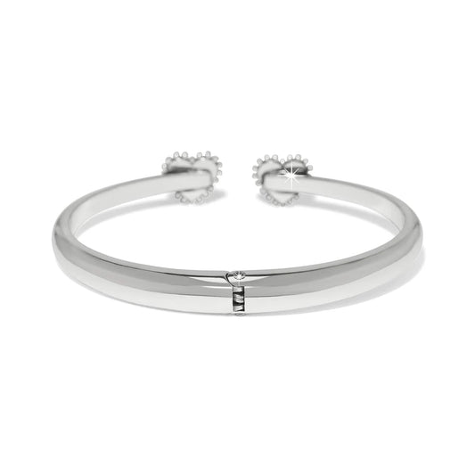 Pretty Tough Amour Heart Open Hinged Bangle