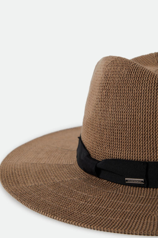 Brixton Lyons Knit Packable Hat - - Dark Tan/Black