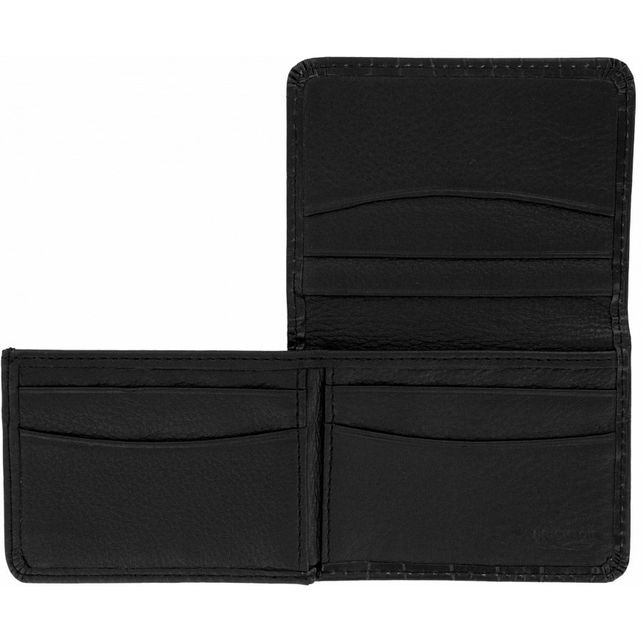 Brighton Brown or Black Rockefeller Flip Wallet