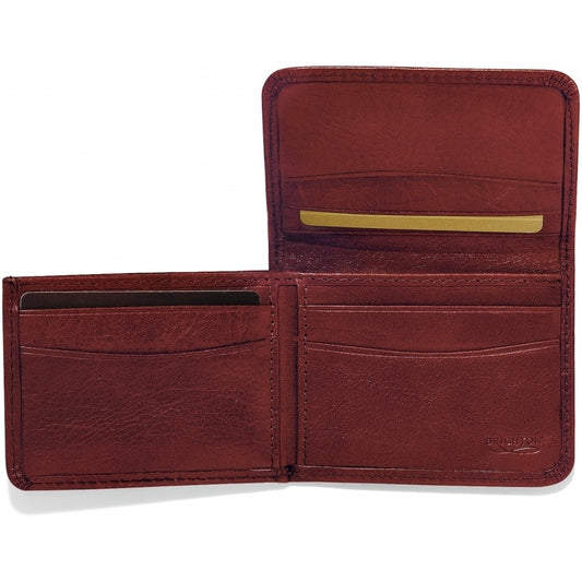 Brighton Brown or Black Carnegie Flip Wallet