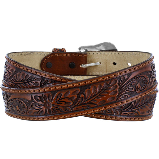 Men's Floral Hand Tooled Belt