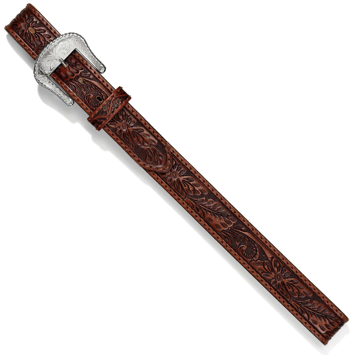 Men's Floral Hand Tooled Belt