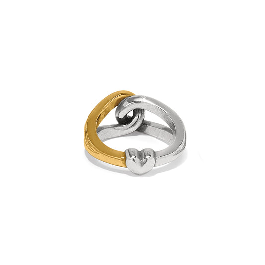 Brighton Interlok Curve Two Tone Ring