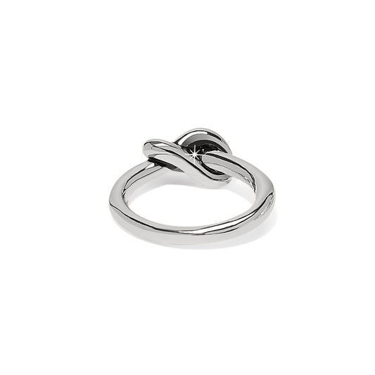 Brighton Interlok Single Knot Ring- Silver