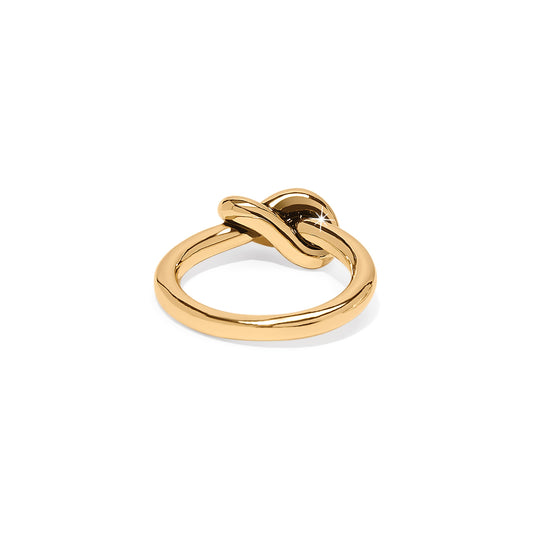 Brighton Interlok Single Knot Ring in Gold