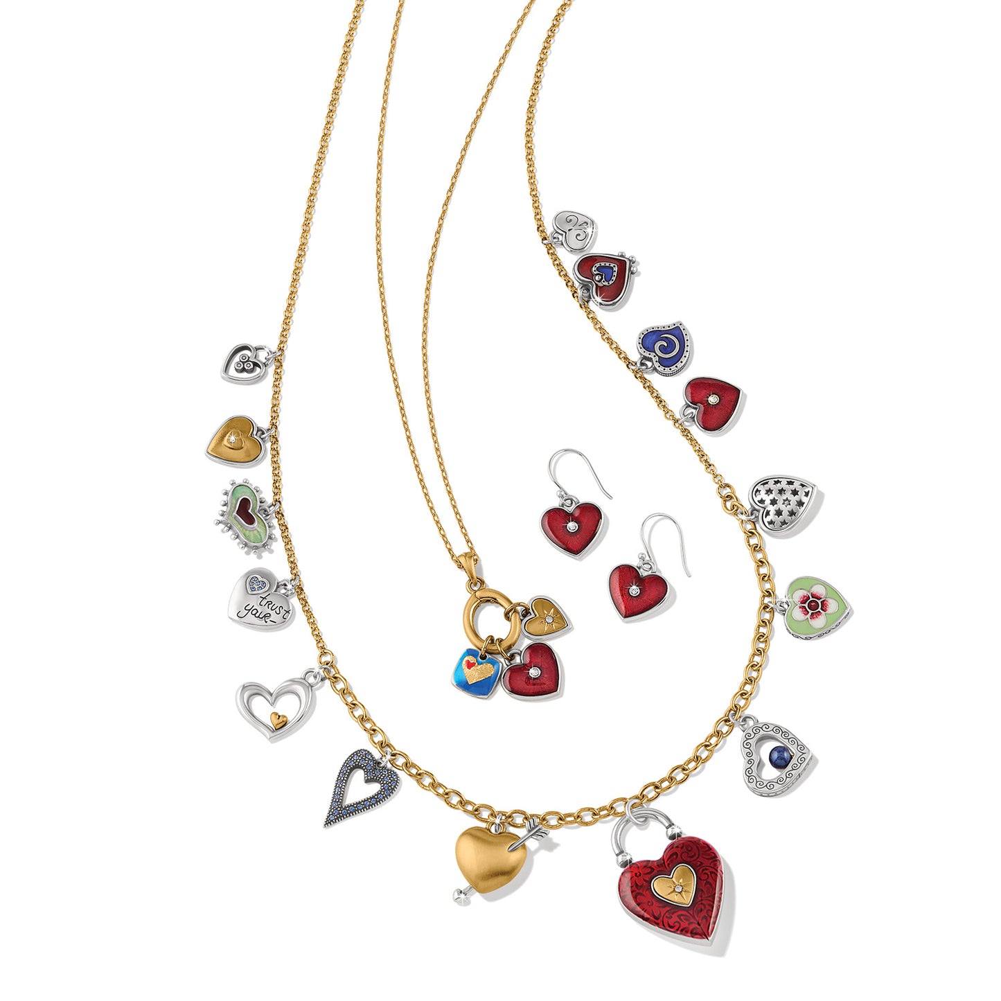 Brighton One Heart Reversible Earrings