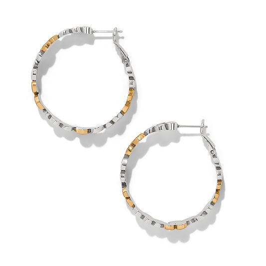 Brighton Pebble Edge Large Hoop Earrings