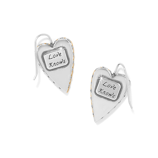 Brighton Love Messages Love Knows French Wire Earrings