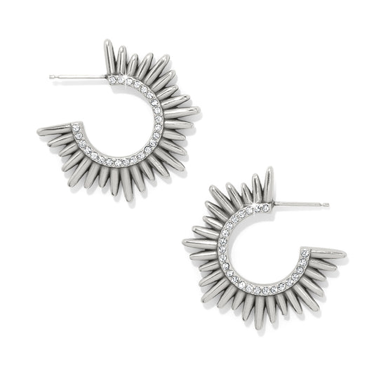 Brighton Solara Silver Hoop Earrings