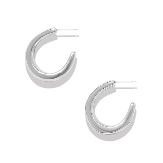 Brighton Cascade Silver Rio Hoop Earrings