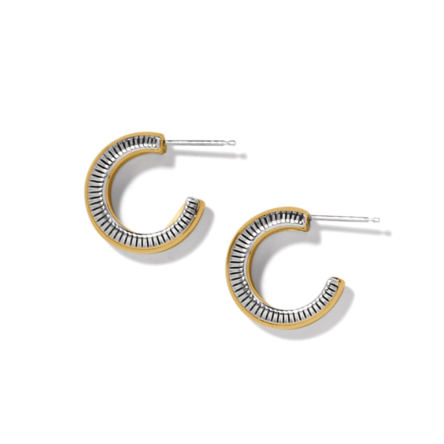 Brighton Interlok Noir Small Hoop Earrings