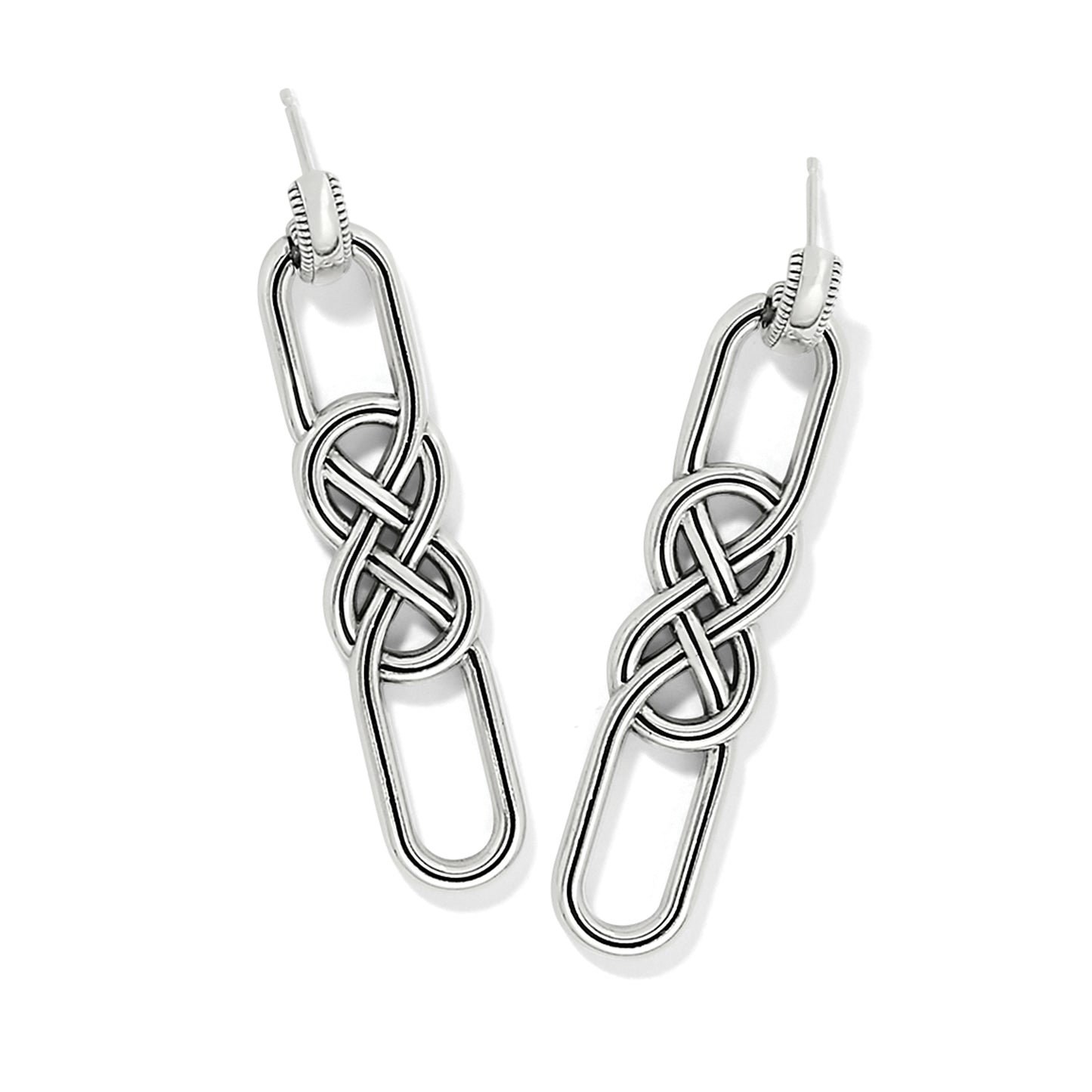 Brighton Interlok Braid Post Drop Earrings