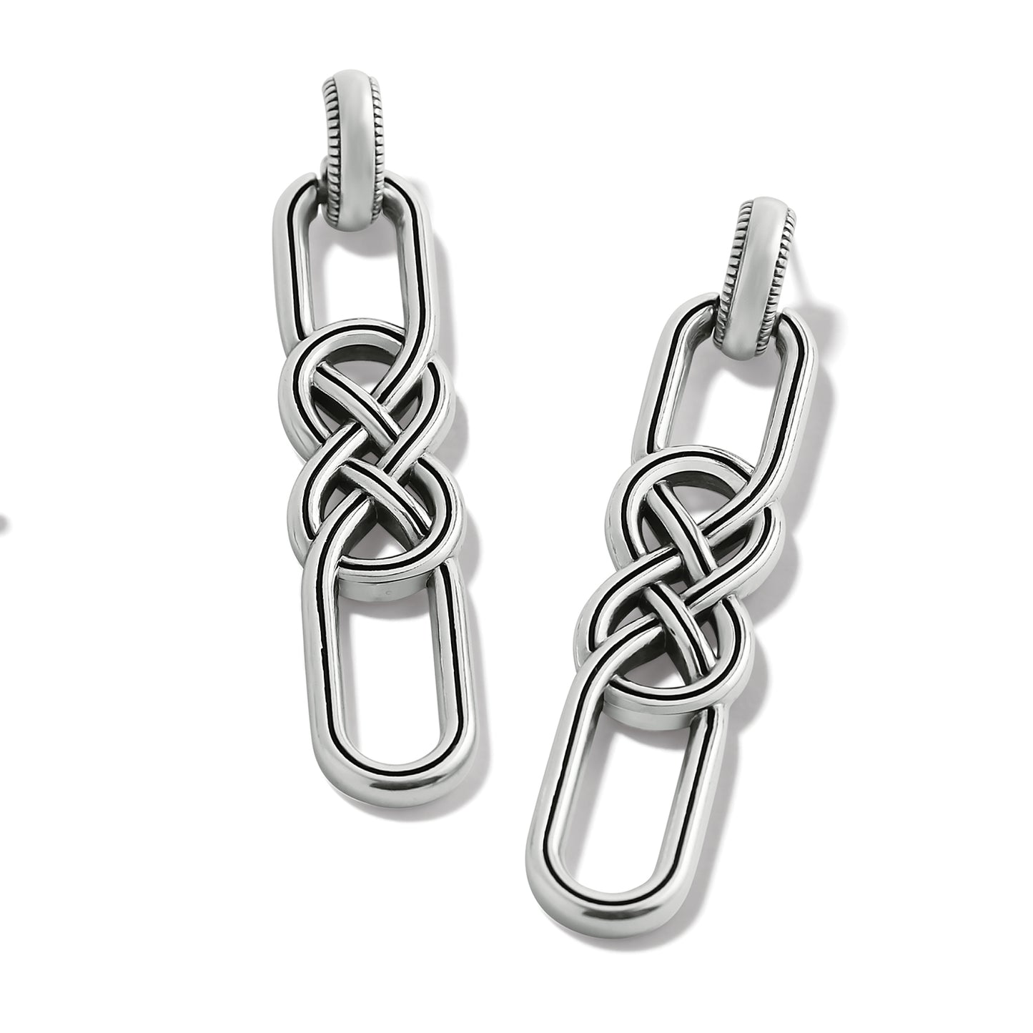 Brighton Interlok Braid Post Drop Earrings