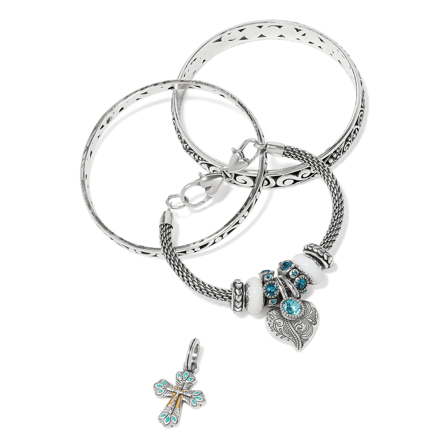 Brighton Pueblo Cross Charm