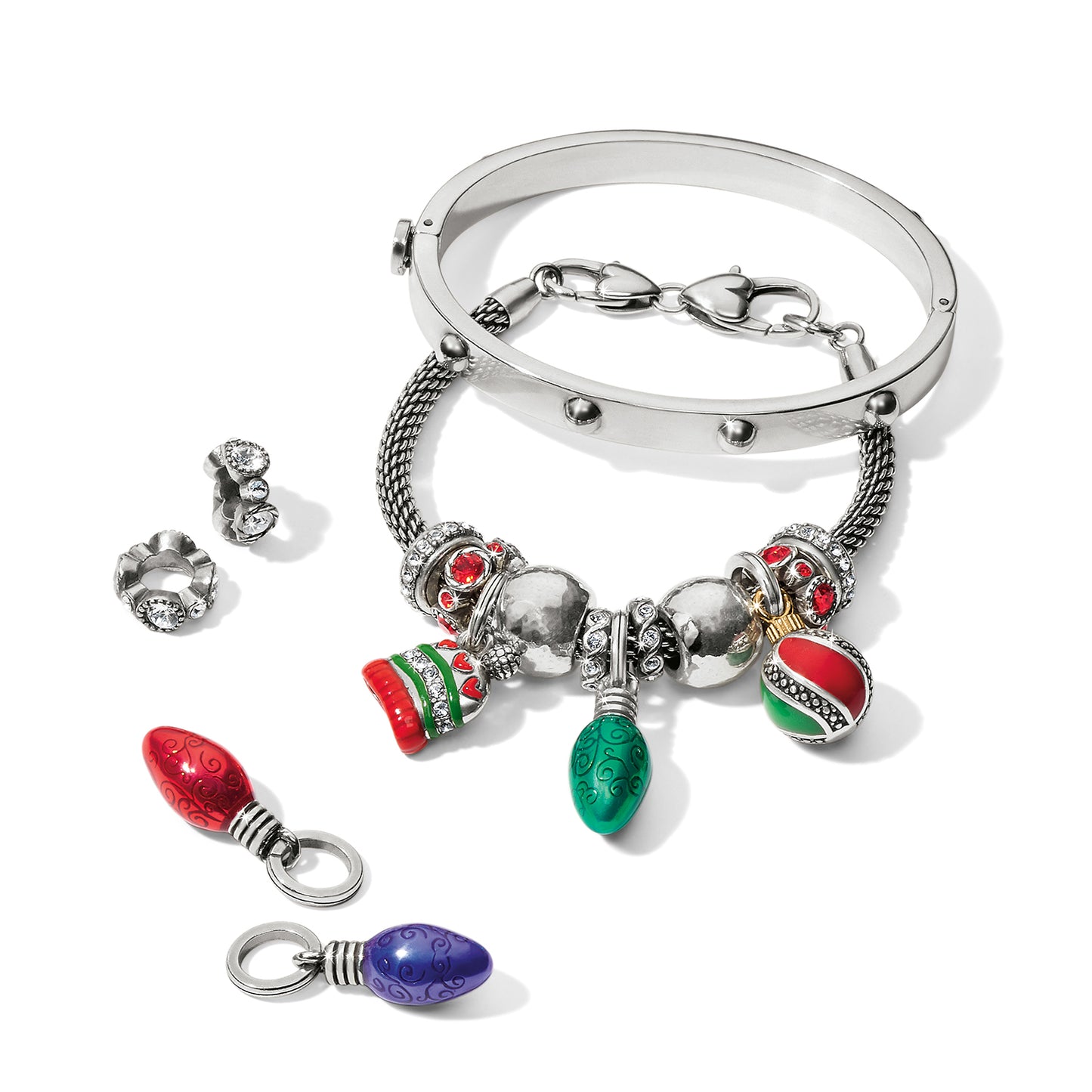 Brighton Holiday Bulb Charm (RED or GREEN)
