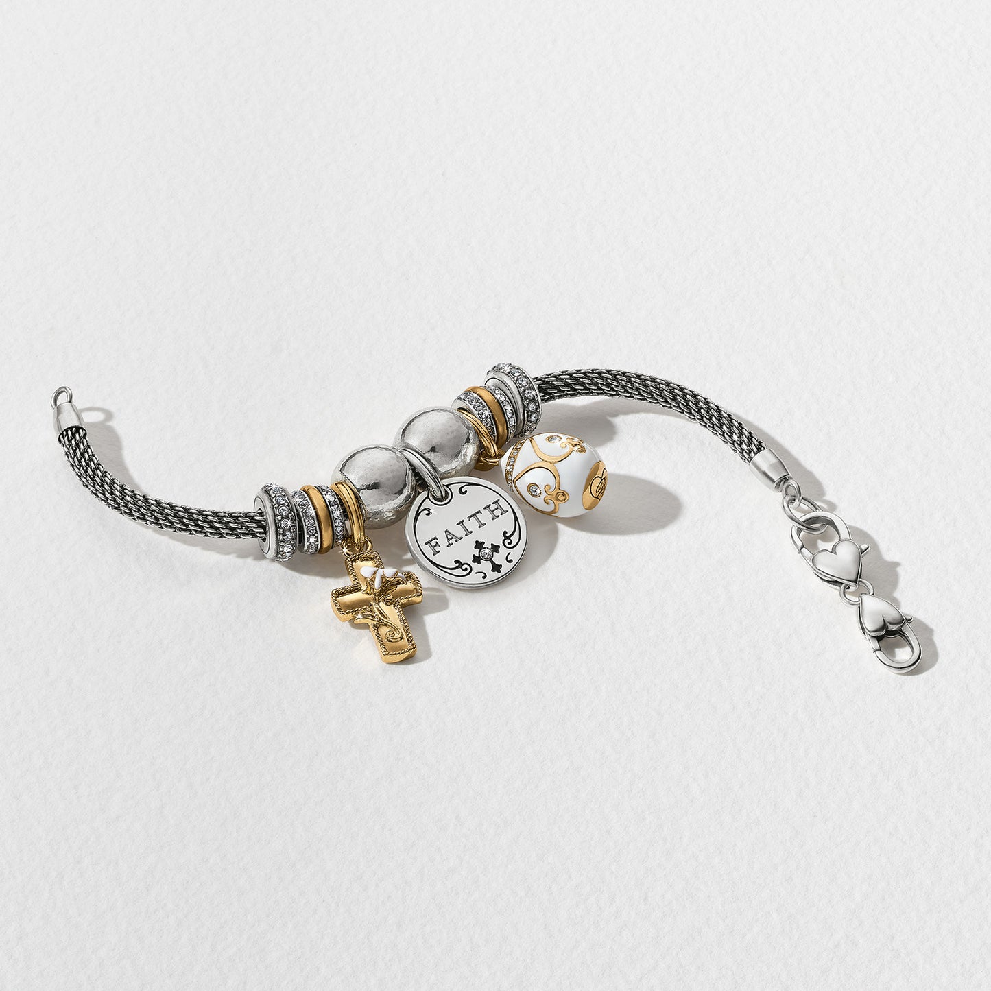 Brighton Easter Lily Cross Charm Gold