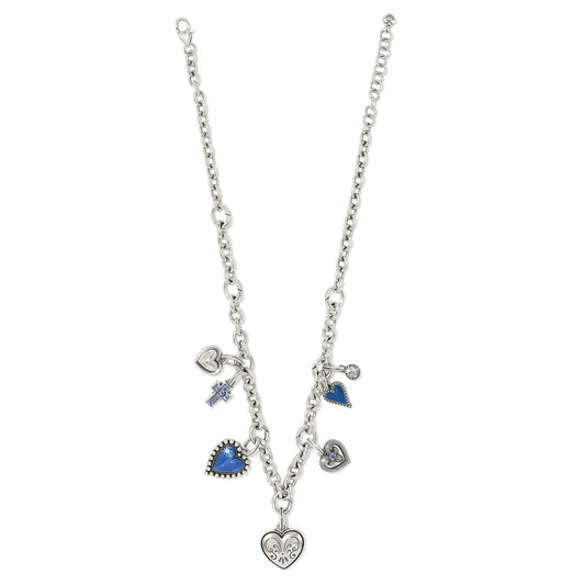 Brighton One Heart Azure Heart Charm