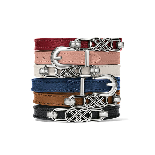 Brighton Interlok Braid Leather Bracelet-multiple colors