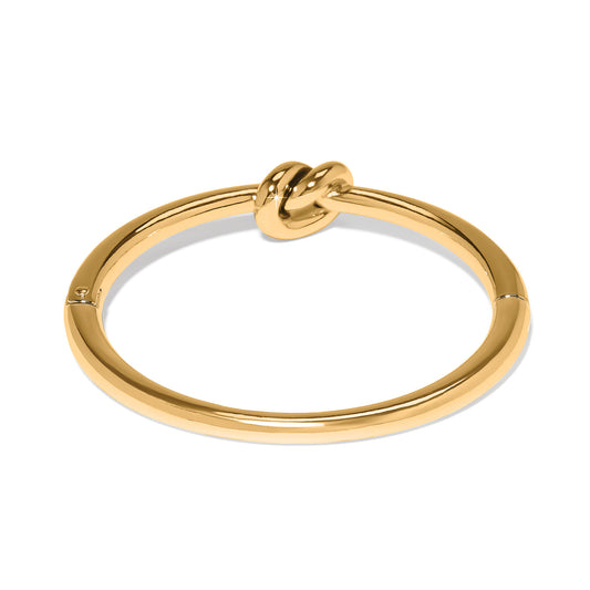 Interlok Single Knot gold Hinge Bracelet