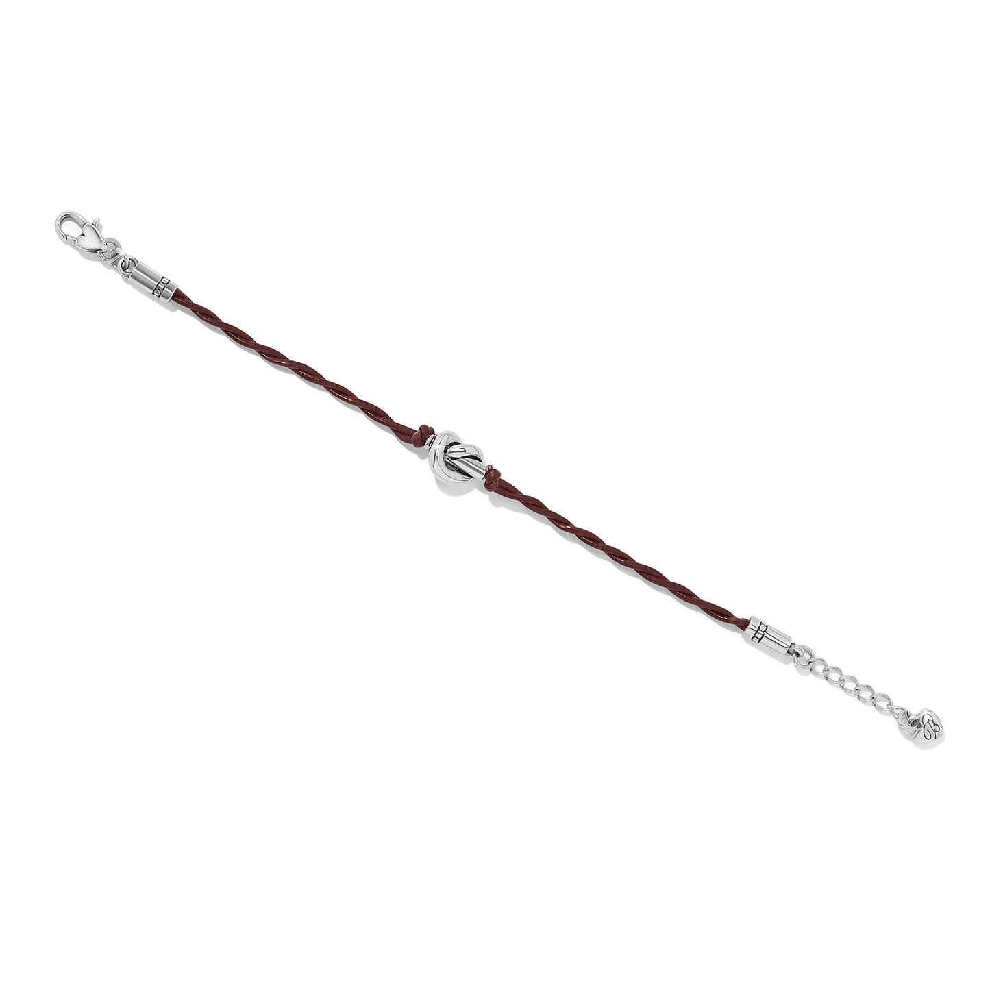 Brighton Interlok Single Knot Leather Bracelet (Black or Chili Pepper)