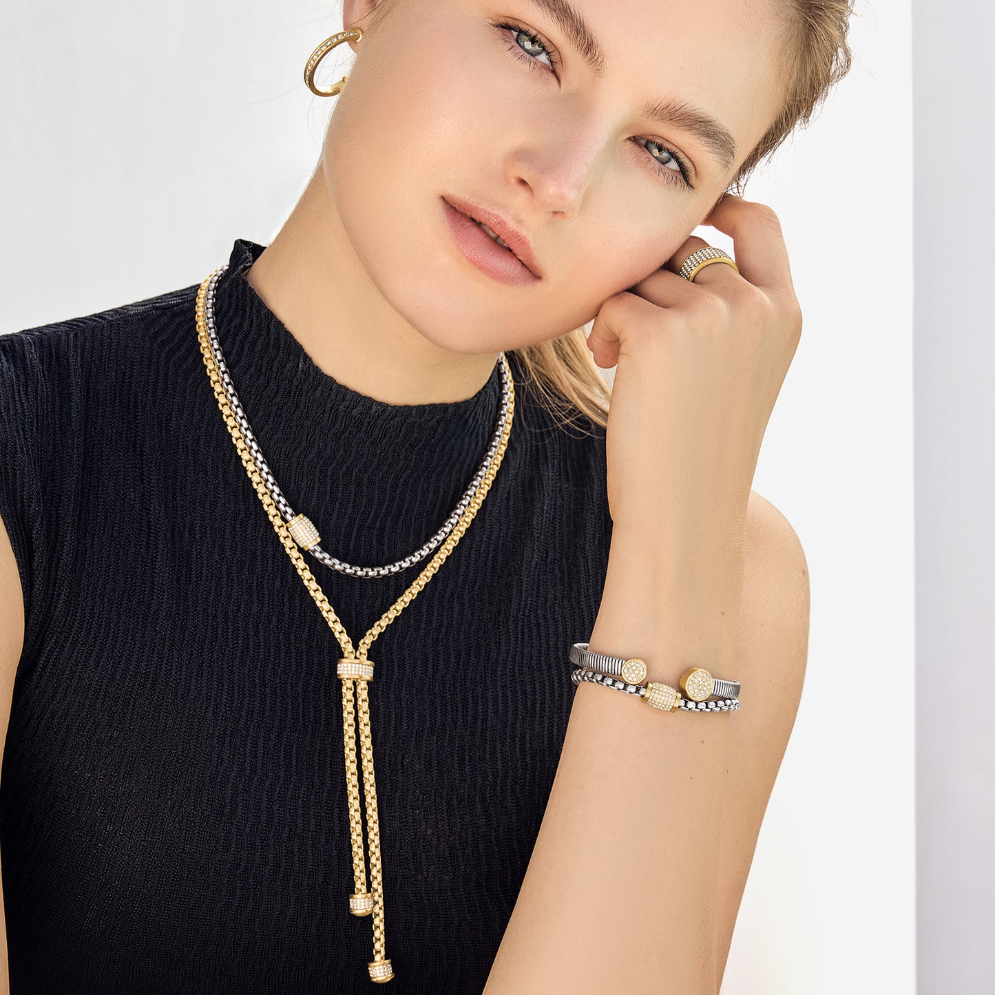 Brighton Meridian Solis Station Bracelet Two Tone