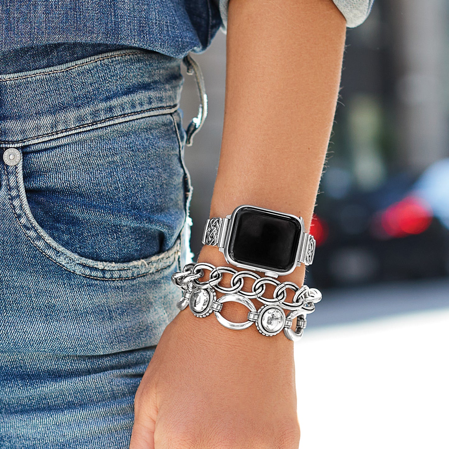 Brighton Pretty Tough Bold Stud Bracelet