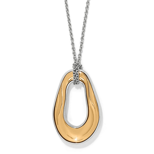 Brighton Cascade Two Tone Oval Necklace