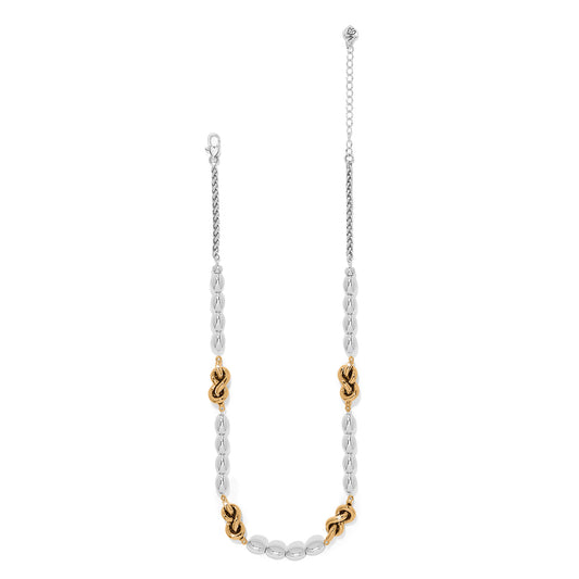Brighton Interlok Single Knot Drops Collar Necklace
