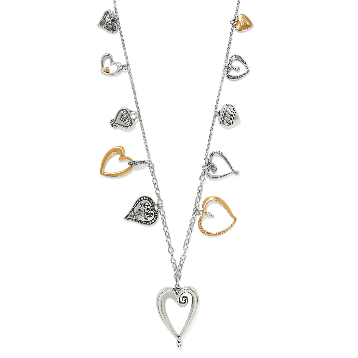 Brighton One Heart Large Long Necklace