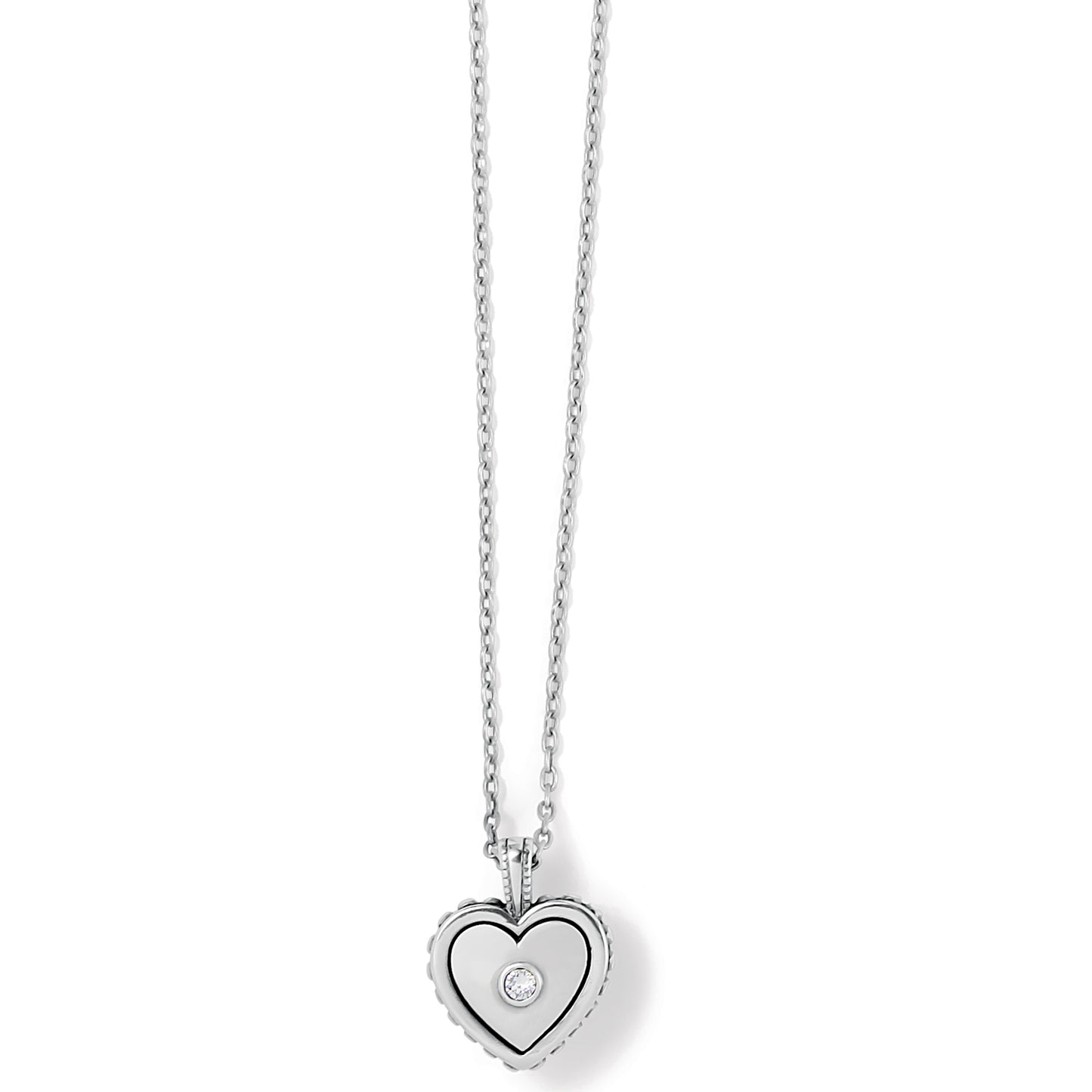 Brighton Pretty Tough Bold Petite Heart Necklace