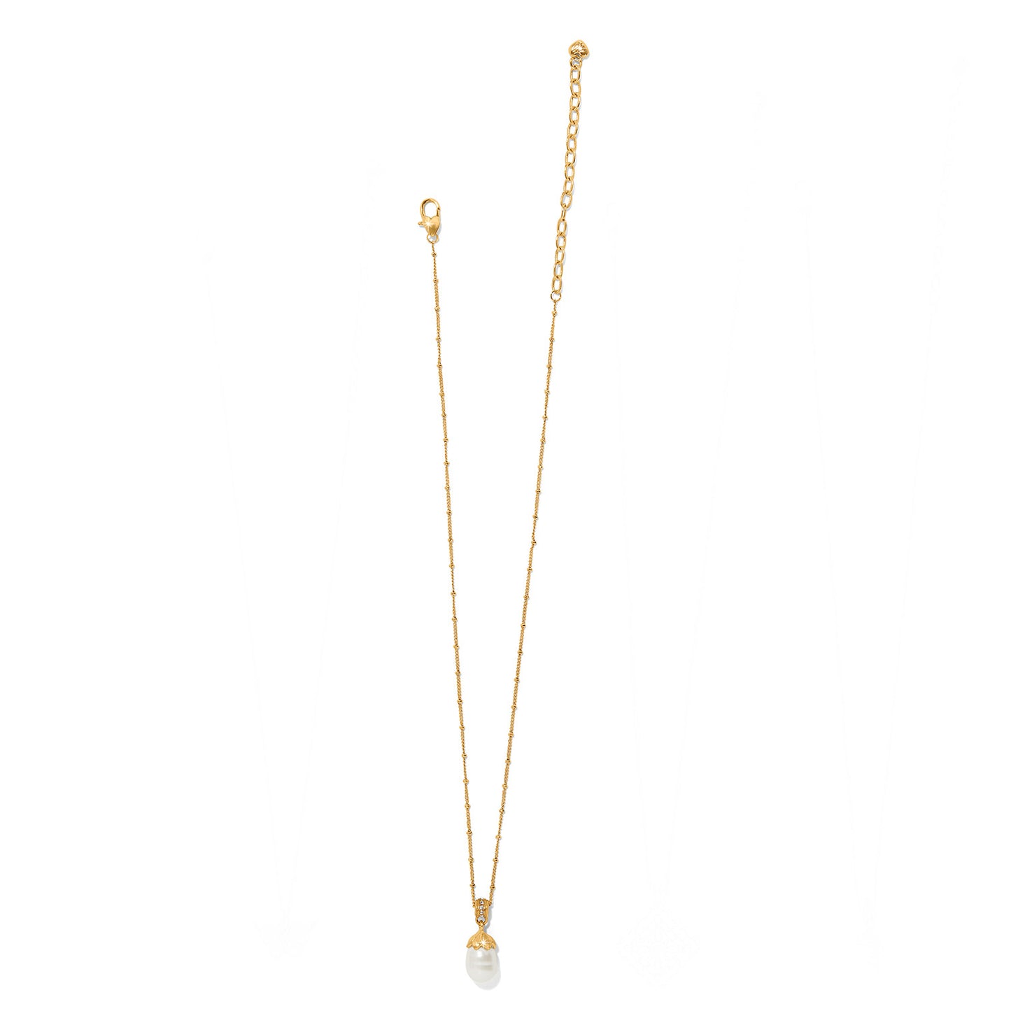 Everbloom Gold Pearl Drop Necklace