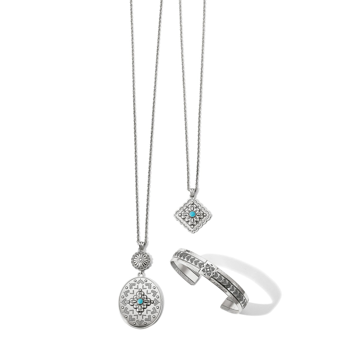 Brighton Mosaic Paseo Long Concho Necklace