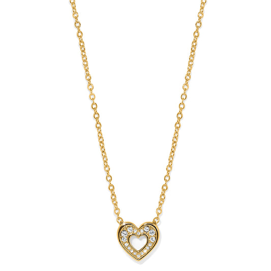 Brighton Enchanting Heart Necklace Gold or Silver