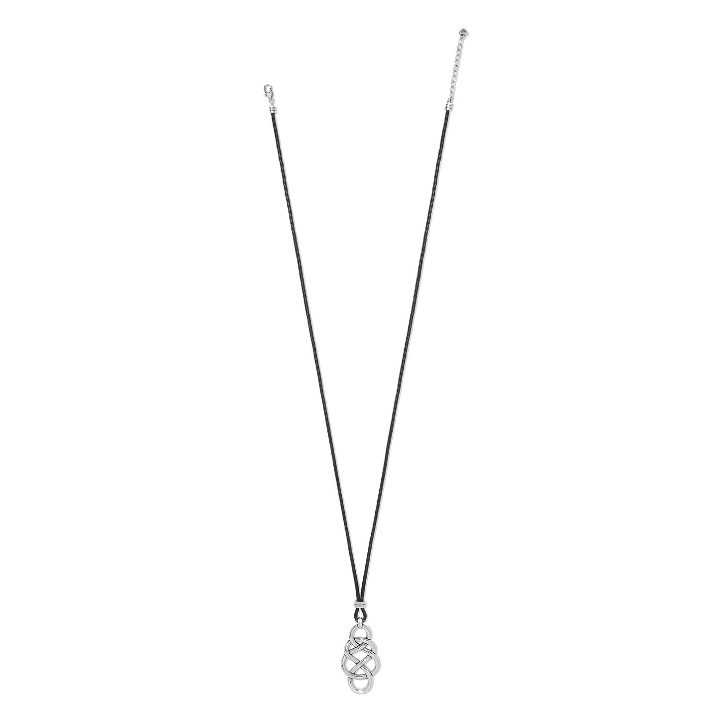 Brighton Interlok Braid Bold Leather Necklace